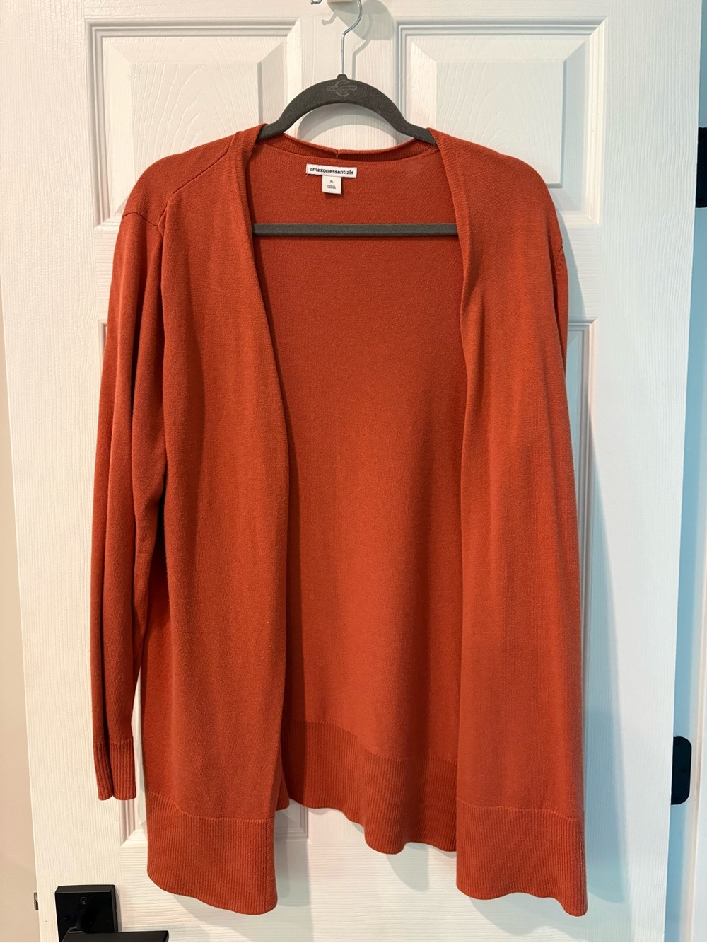 Amazon Essentials Open-Front Cardigan Sweater - Rust Orange